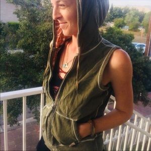 Lucky Brand Vest with Hoodie